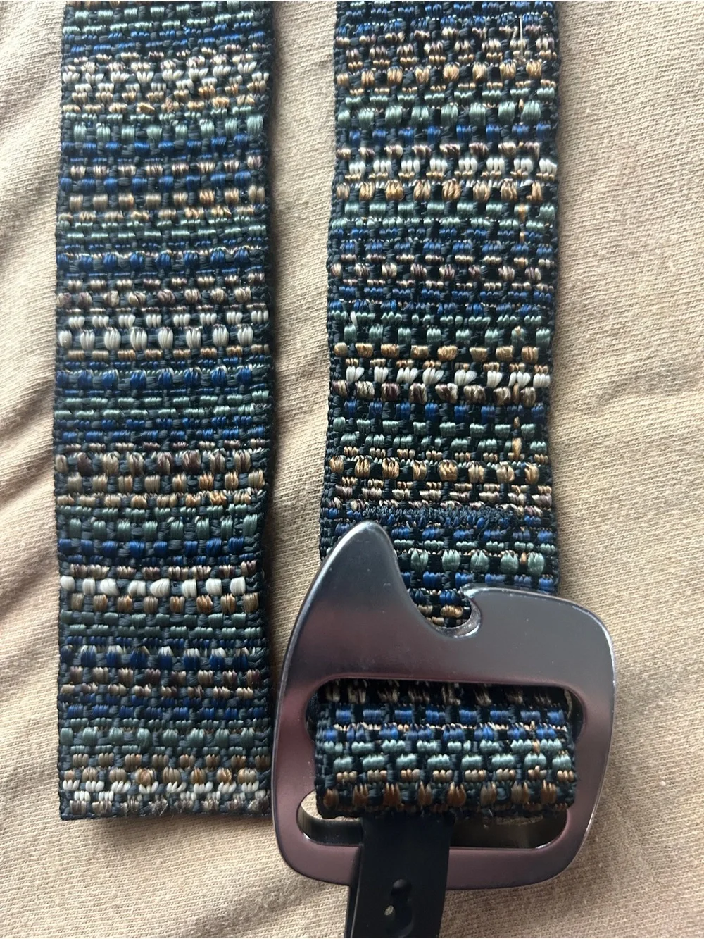 Cabela's Men's Woven Olive Green Multi Belt with Metal Quick-Release Buckle